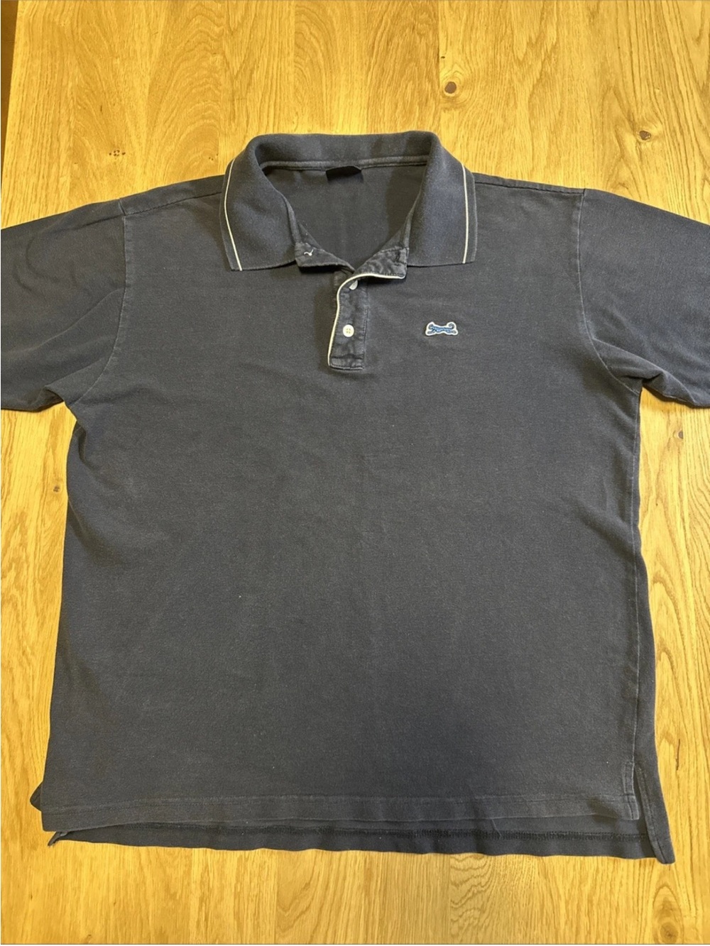 Le Tigre Y2K The Classic Vintage Men’s Navy Cotton Short Sleeve Polo L